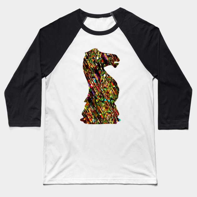 Chess Piece - The Knight 2 Baseball T-Shirt by The Black Panther